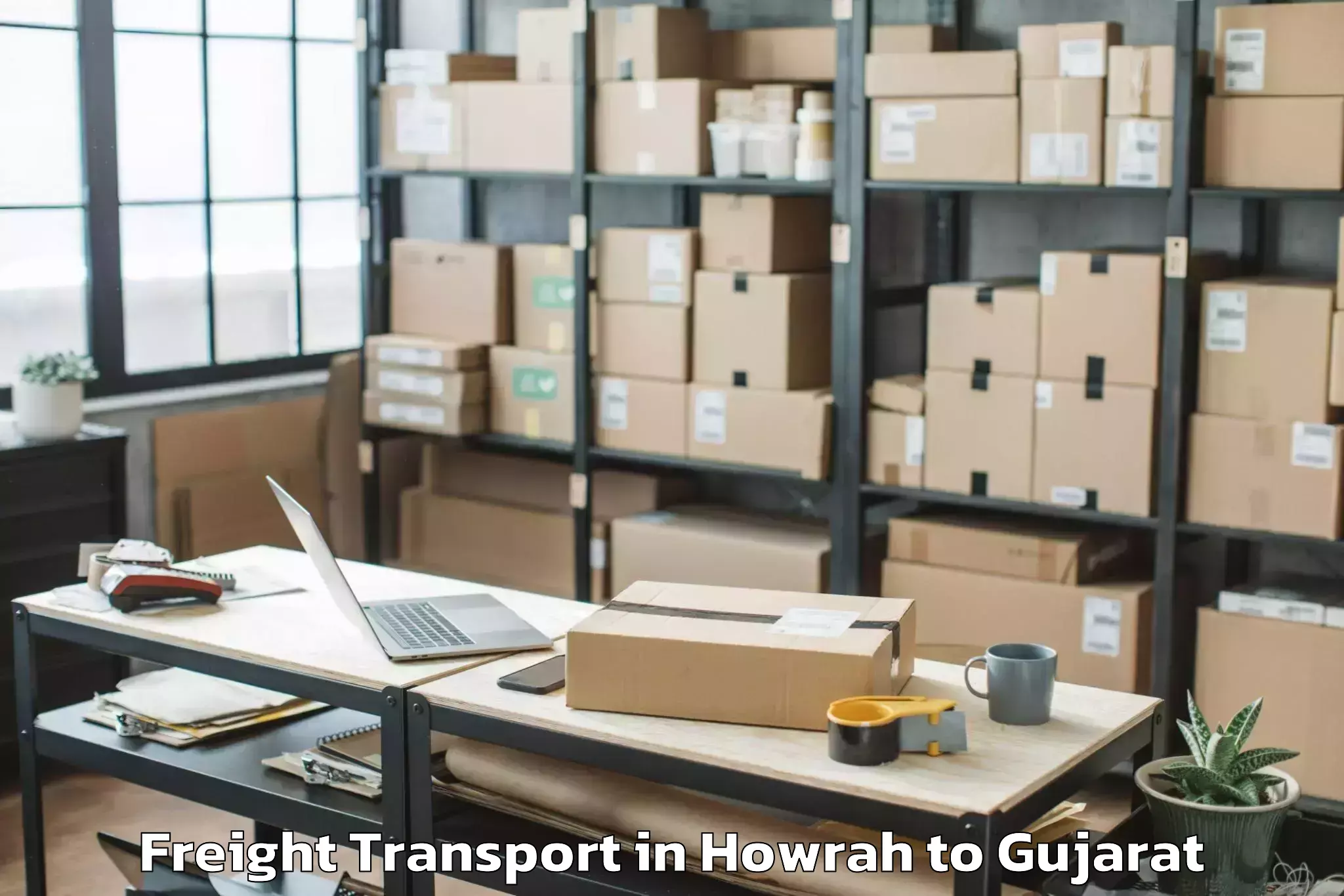 Efficient Howrah to Lunawada Freight Transport